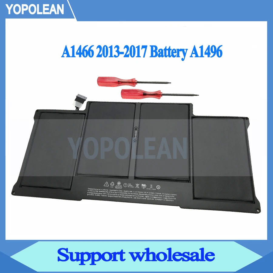 7,6 V 54.4Wh 020-8143-A A1496 Батарея для Macbook Air 1" A1466 Батарея 2013 лет