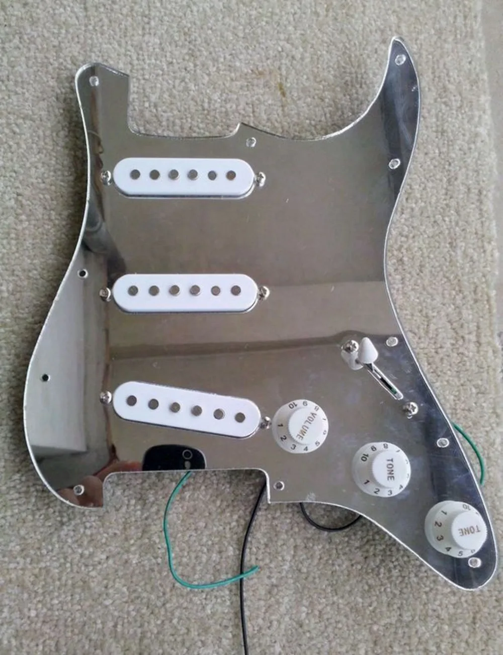 3Ply Леопард предварительно накладка SSS Пикап для старта Гитара загружено