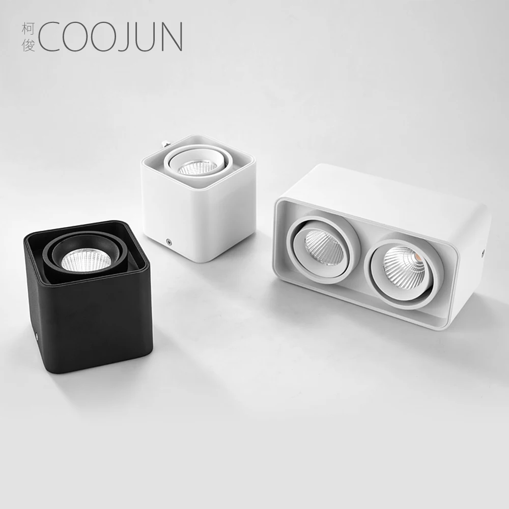 

COOJUN Внутреннее освещение поверхностного монтажа светодиодный прожектор 7 Вт 14 Вт COB 110 В-240 В гостиной художественный коридор магазин одежды ...
