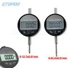 Цифровой индикатор 4 размера 0-12,7 мм0-25,4 мм 0,001 мм 0,00005 дюйма Электронный микрометр метрическийдюймовый циферблатный индикатор