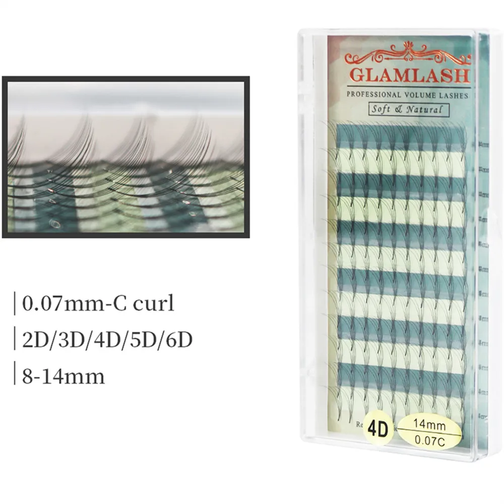 Ресницы Накладные GLAMLASH 2D/3D/4D/5D/6D 0 07 толщина|Накладные ресницы| |