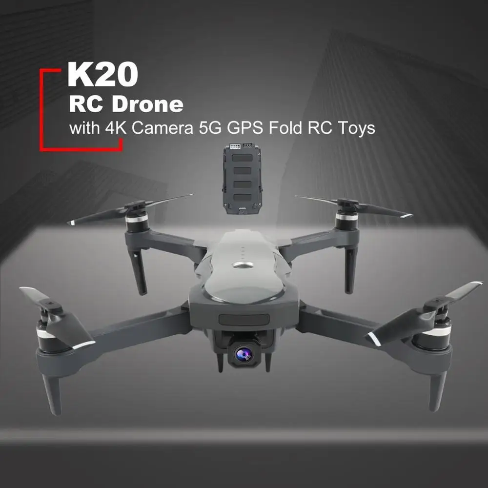 K20 Радиоуправляемый Дрон ESC 5G GPS WiFi FPV с камерой 4K 25 минут время полета бесщеточный