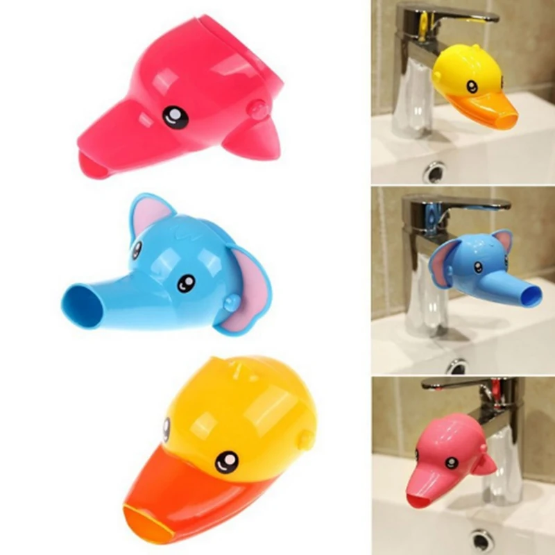 

1 Pc Happy Fun Animals Faucet Extender Baby Tubs Kids Hand Washing Bathroom Sink Gift Fashion and Convenient