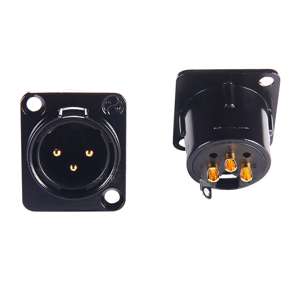 

2pcs NEUTRIK XLR Female Male Chassis Panel Socket For CD Amplifier