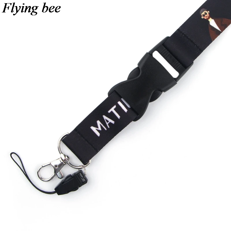

Flyingbee Leon The Professional Keychain Phone Lanyard personality Fashion Strap Neck Lanyards for ID Card Phone Keys X0595