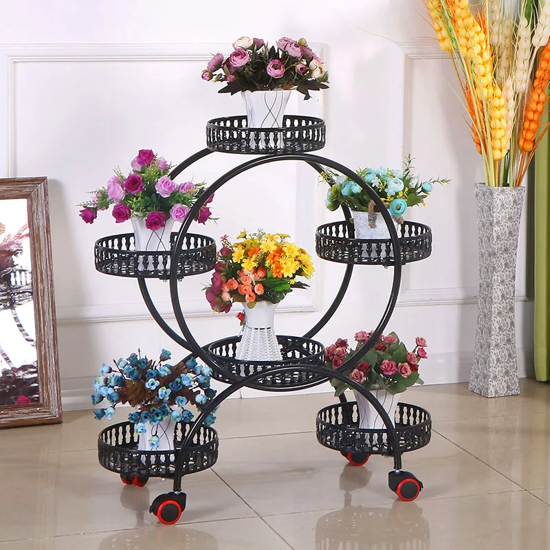 Простая металлическая подставка для растений скандинавский цветок многослойная