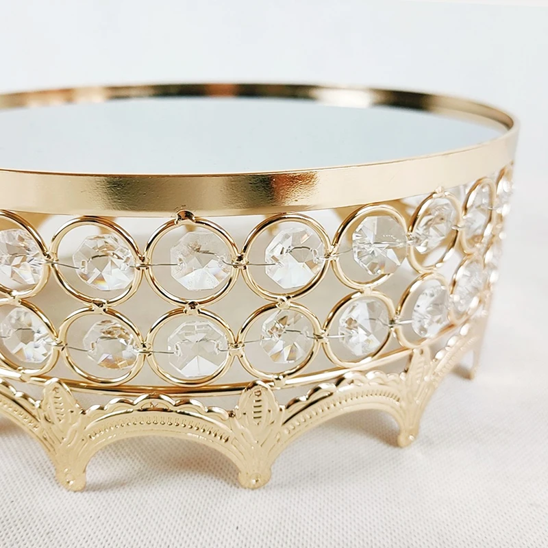 Хрустальный диск для торта зеркальная лапша стекло модная свадебная десертная