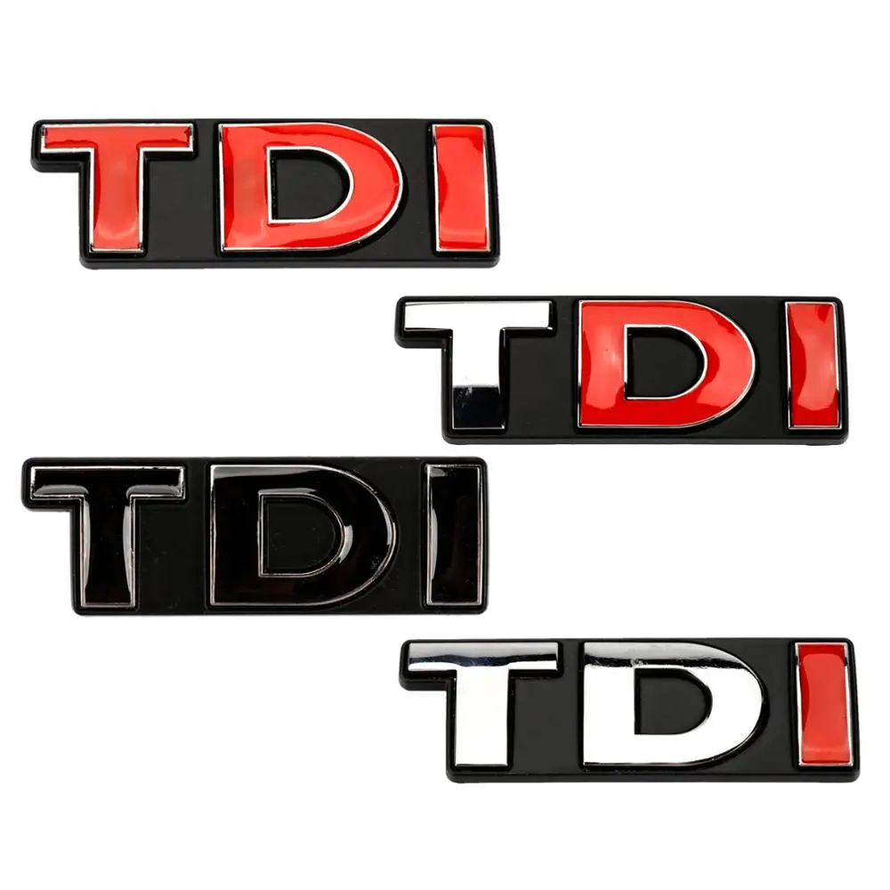 Металлическая 3D Автомобильная передняя решетка TDI эмблема на капот Стайлинг