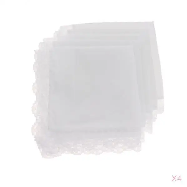 20 шт мужские женские 100% хлопок белый платки удобные носовых платков носовые платки для вечеринки от AliExpress WW