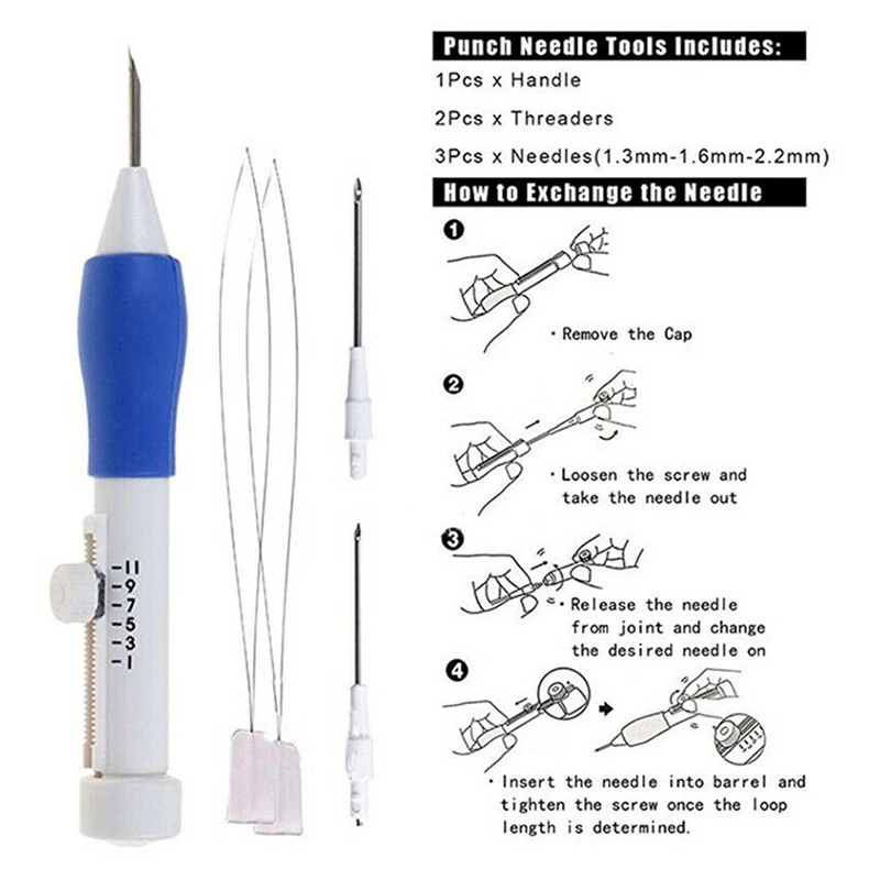 Для рукоделия вышивка набор ручек Magic ремесло узоры перфорирующая игла Вязание