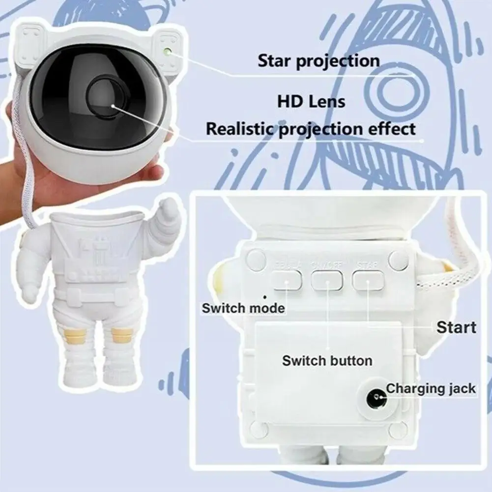 Проекционная лампа звездное небо цветной проектор вращающийся настенный фон