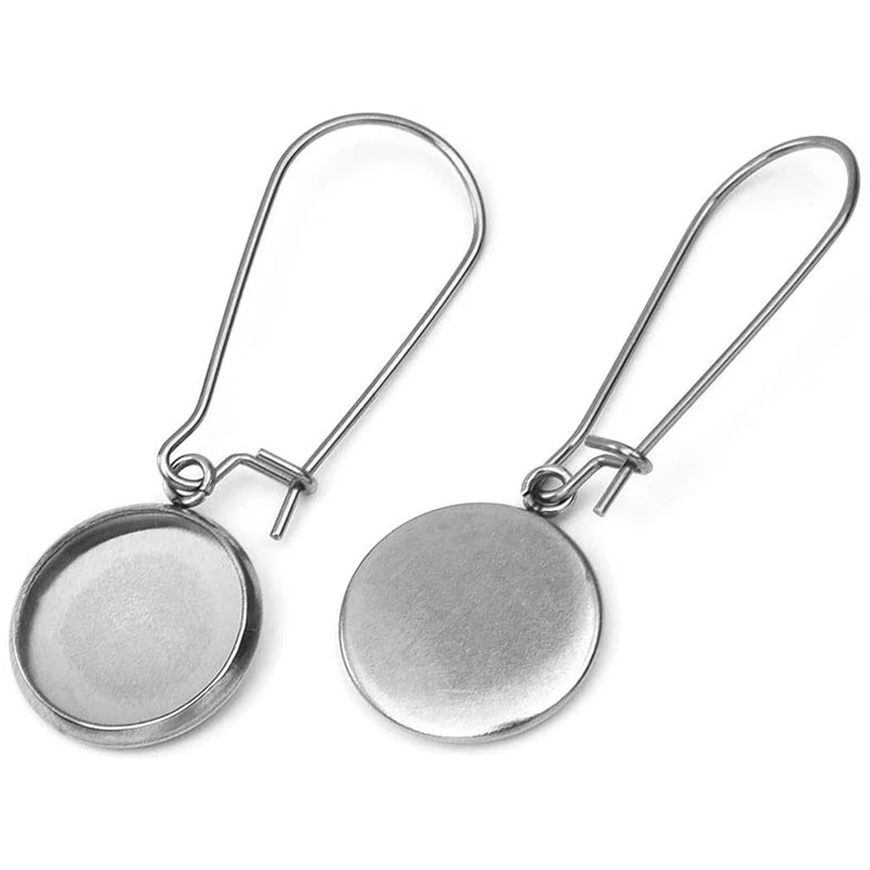 50 шт Серьга ободок кабошон серьга настройки 12 мм Серьги Крючки заготовки для