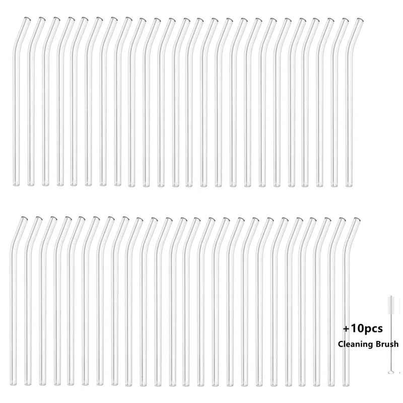 

Многоразовые стеклянные трубочки 50 шт