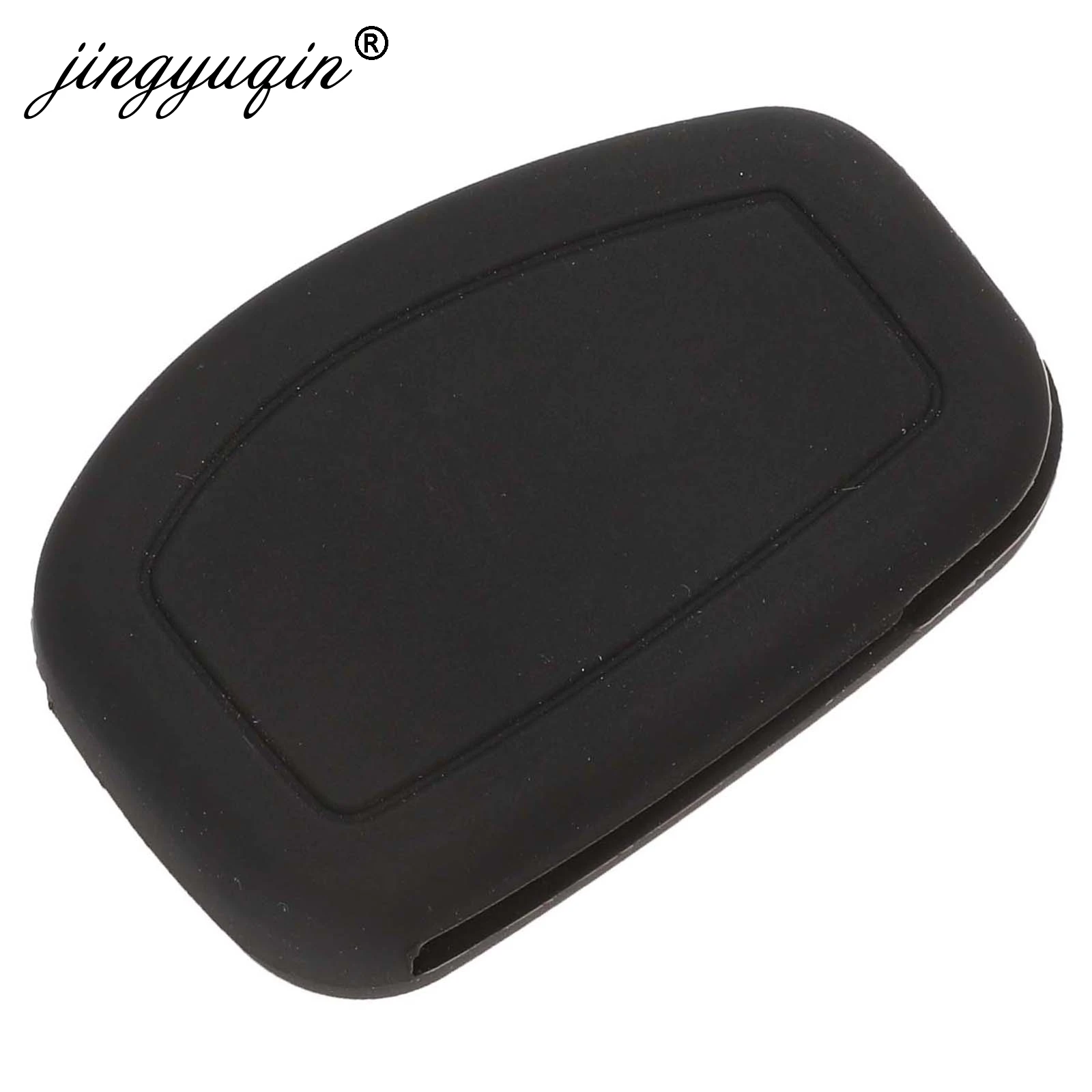 

jingyuqin 2 Buttons Silicone Car Key Case Cover 2 Buttons For Renault Kangoo DACIA Scenic Megane Sandero Captur Twingo Modus