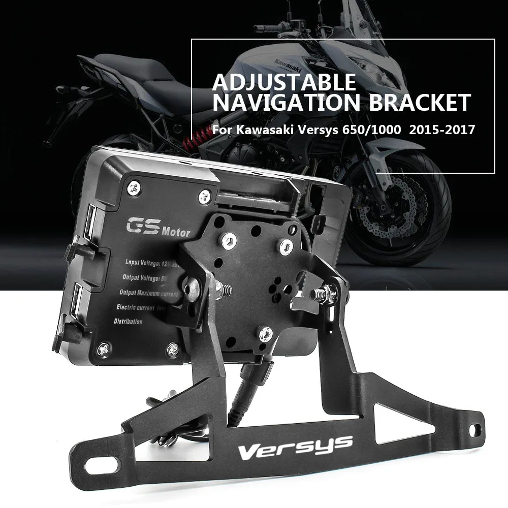 Аксессуары для мотоциклов держатель gps навигатора Kawasaki Versys 650 1000 Versys650 MY 2015 2016