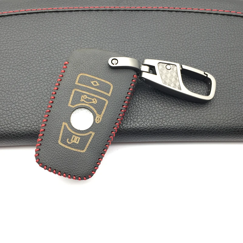 3 кнопки 100% кожи автомобиль дистанционного брелок в виде ракушки Чехол для BMW M1 M2 M3