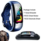 Смарт-браслет ECG PPG SPO2 для мужчин и женщин, водонепроницаемый спортивный браслет с измерением пульса, давления и кислорода, с защитой класса IP67