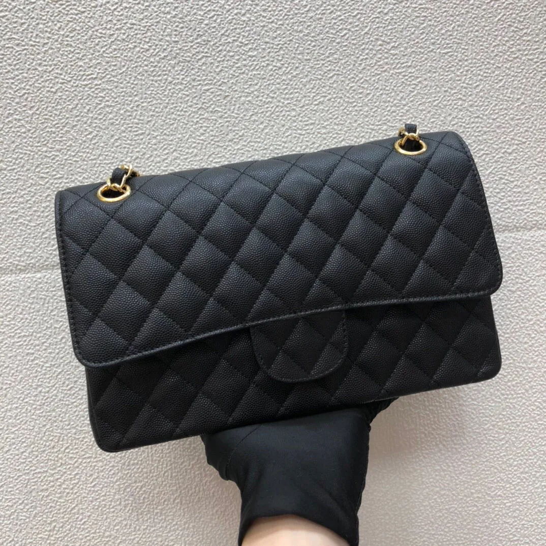 

Wholesale high quality caviar designer handbags 100% full leather luxury brand handbags shoulder messenger bag handbags
