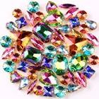 Стразы для одежды, обуви, сумок и отделки, 50 шт.пакет цветов