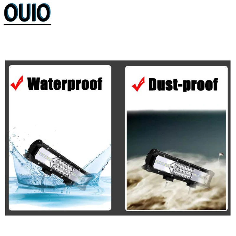 Светодиодный светильник бар 324 Вт 12 дюймов рабочий 12V 24V комбинированная световая