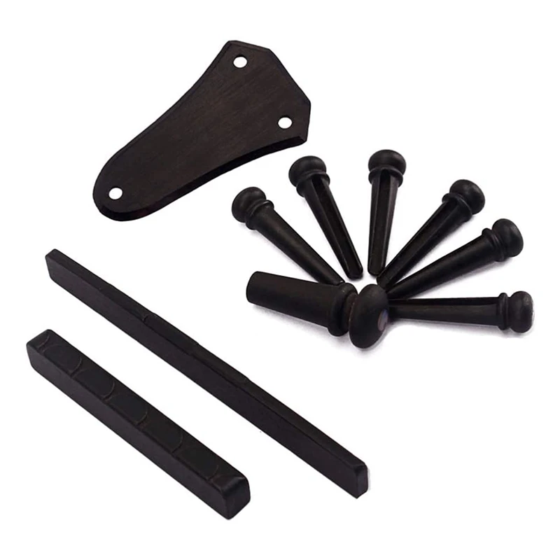 Деревянное гитарное село ДЛО 10 шт. крышка для бас-моста булавки с зеленым