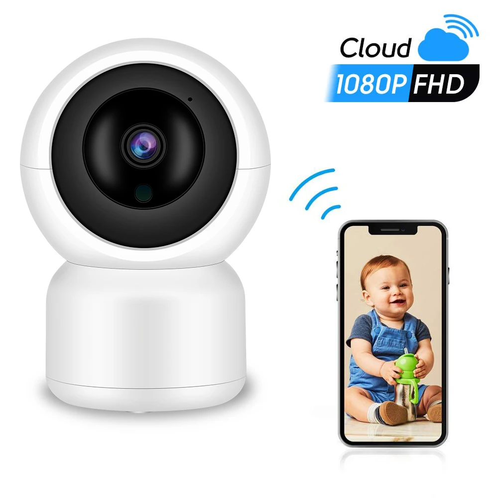 Besder 1080p Беспроводная мини-камера с Ai-Track, аудио-связь, Wi-Fi, домашняя ip-камера видеонаблюдения, 10 м, ночное видение, детский монитор