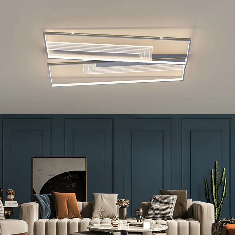Современная Потолочная люстра светодиодный потолочный светильник для гостиной