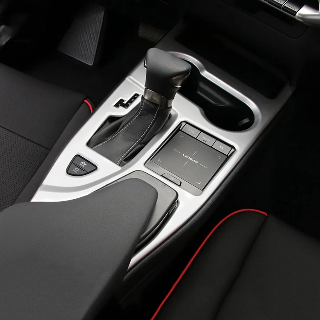 

Carbon fiber color Inner Gear Shift Panel Cover Fit For Lexus UX 2019 250H 200 Accessories ABS Silver