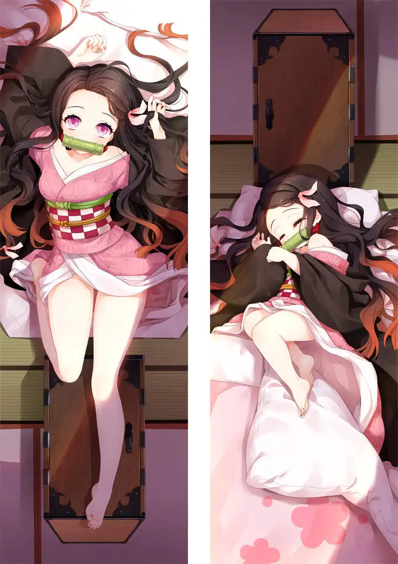 Наволочка для подушки Kimetsu no Yaiba с сексуальной девушкой камадо незуко наволочка