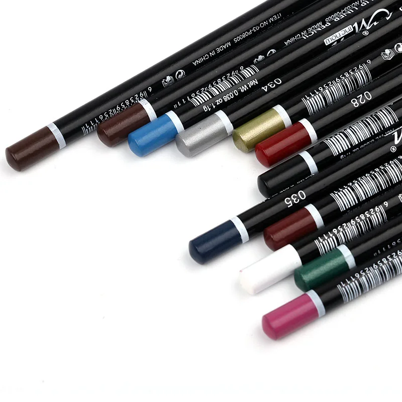 12 видов цветов Подводка для глаз Водостойкая бровей подводка Косметика макияж |