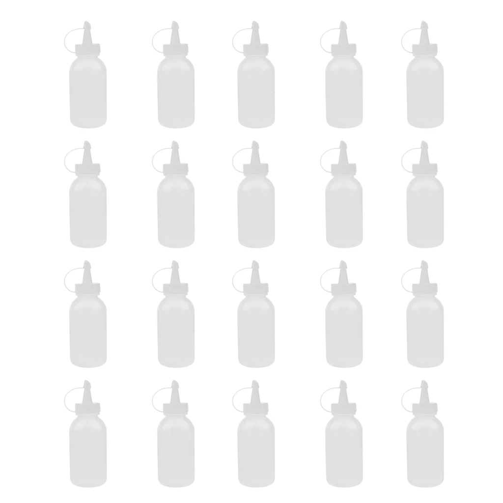 20pcs 100ml Glue Applicator Bottle Plastic Liquid Tip Bottles With Cap for DIY Craft | Инструменты