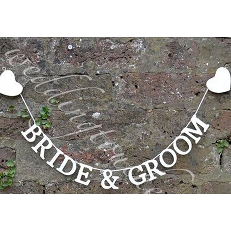 Надпись Mr Mrs Свадебный баннер в рустикальном стиле гирлянда вечерние забавные