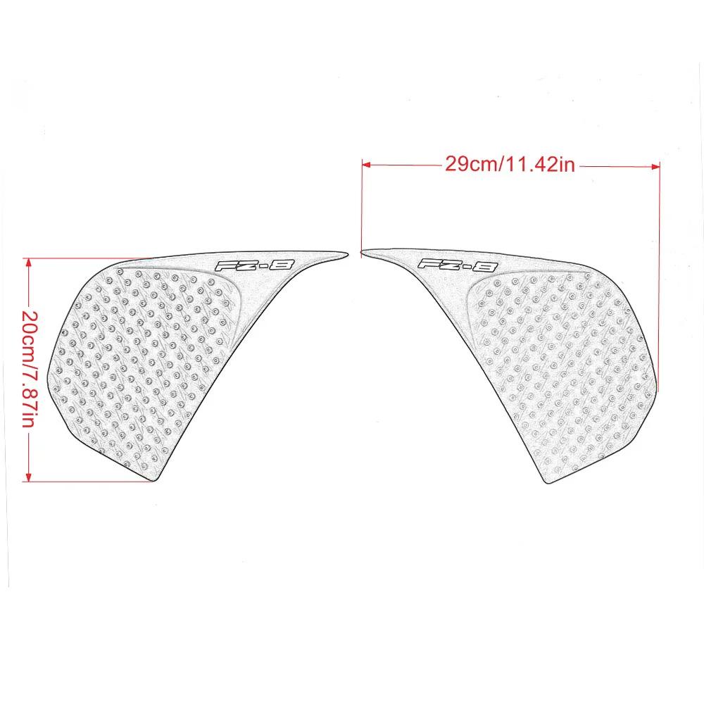 Противоскользящая Защитная Наклейка Tankpad для мотоцикла Yamaha FZ8 FZ 8 FZ8NS FZ8N FZ-8N 2010-2016 |