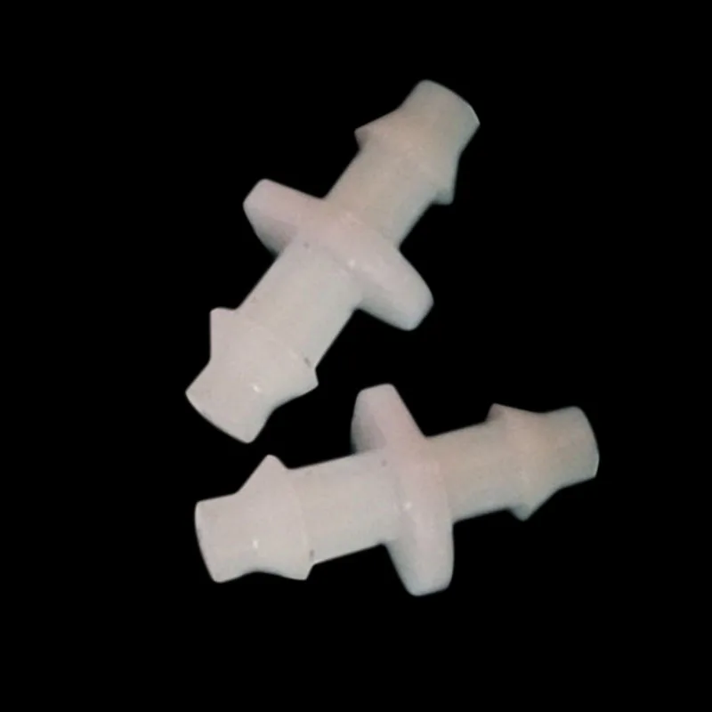 

50pcs Straight Barbed Double Way Drip Irrigation Joint Connection For 4/7 Hose