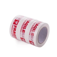 5cm100 fragile warning tape for fragile printed sealing bopp packing parcel tape roll fragile warning sticker