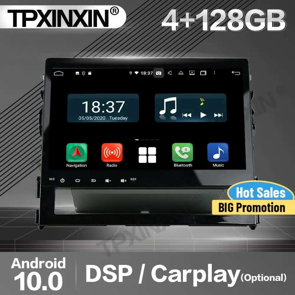 

128G Carplay Car Radio 2 Din Stereo Receiver Android For Toyota Land Cruiser 2020 GPS Navigation Player Audio Recorder Head Unit