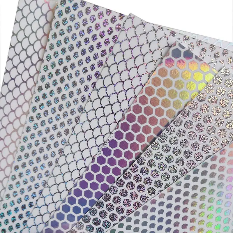 10 шт./лот 10X10 см рыбалка наклейки для приманок лазерный рыбьей чешуи/вафельная