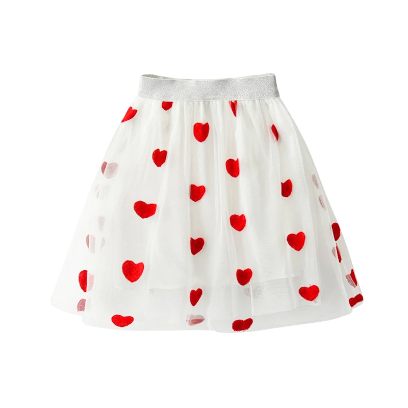 Длинные белые юбки для девочек 2 12 лет кружевные из тюля с вышивкой в виде