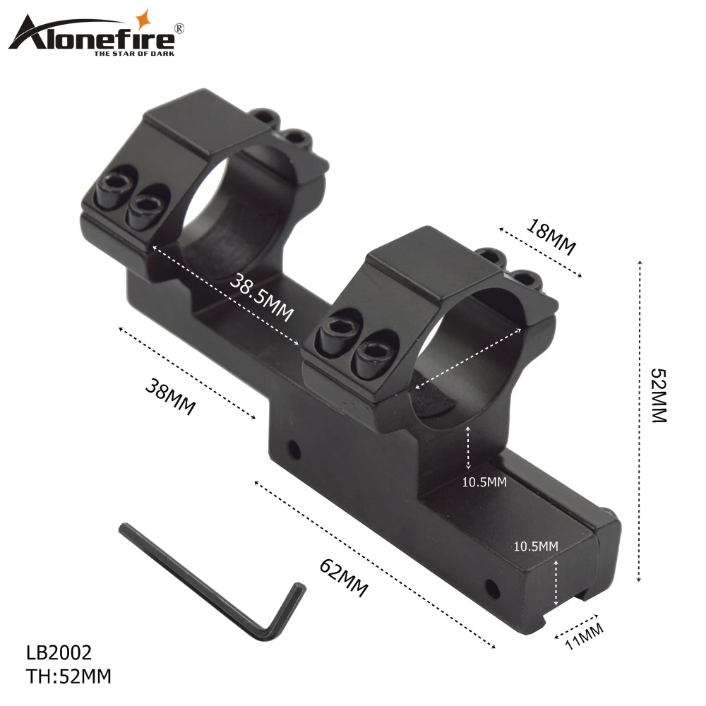 Alonefire LB2002 двойное кольцо 25,4 мм прицел Крепление Пикатинни 11 мм Вивер рельс страйкбол винтовка стрелочный пистолет тактический светильник лазерный прицел