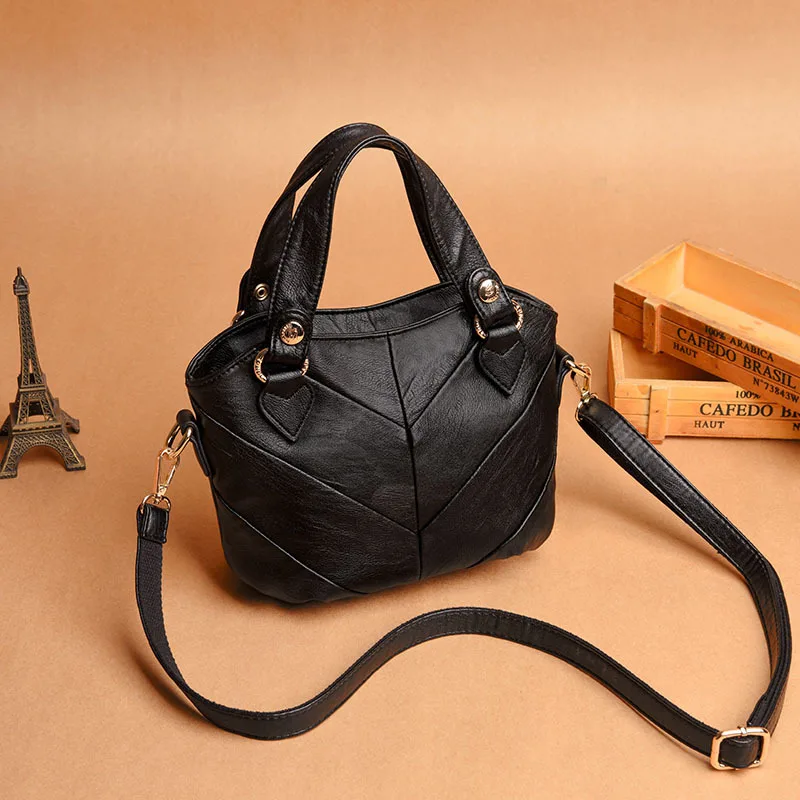 

2021 New Bag Handbag Men's Leather Cross Style Briefcase Business One Shoulder Crossbody Simple Business Bag BBQX187-BBQX191