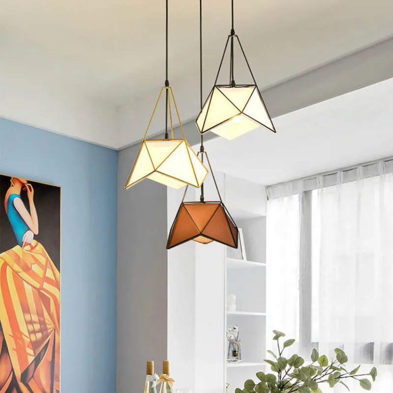 Черный металлический подвесной светильник в виде птичьей клетки современный