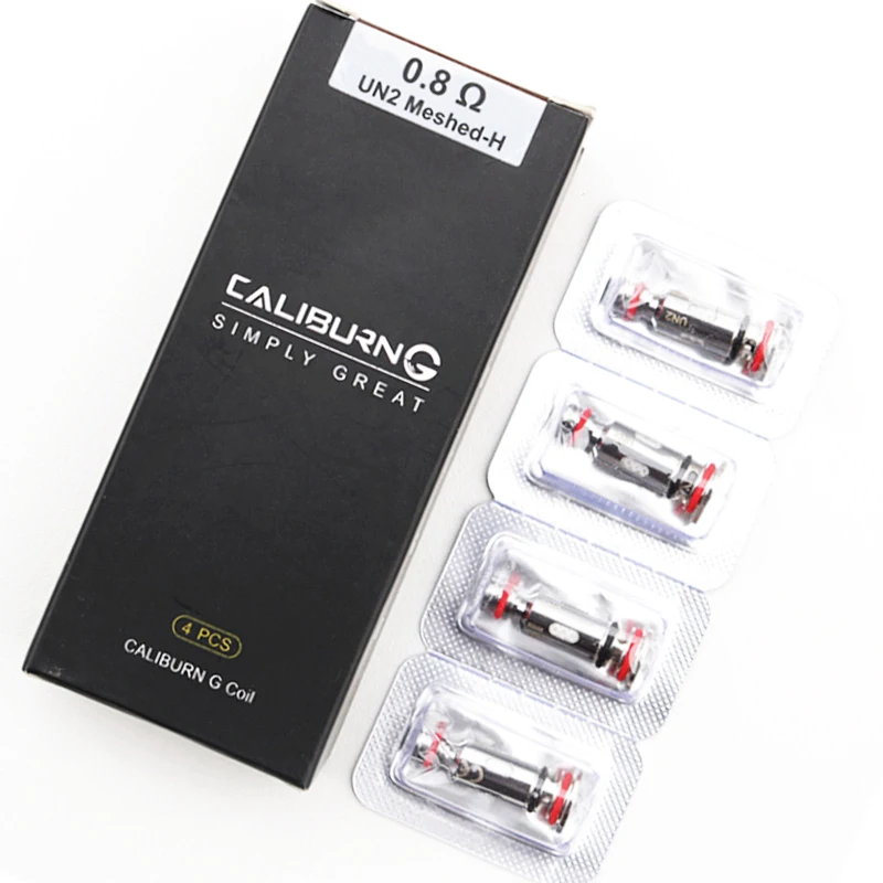 

4PCS/lot 0.8/1.0ohm Caliburn G Mesh Coil 0.8ohm UN2 Meshed-H Coil Head for Caliburn G Pod /KOKO Prime Vaper electronic