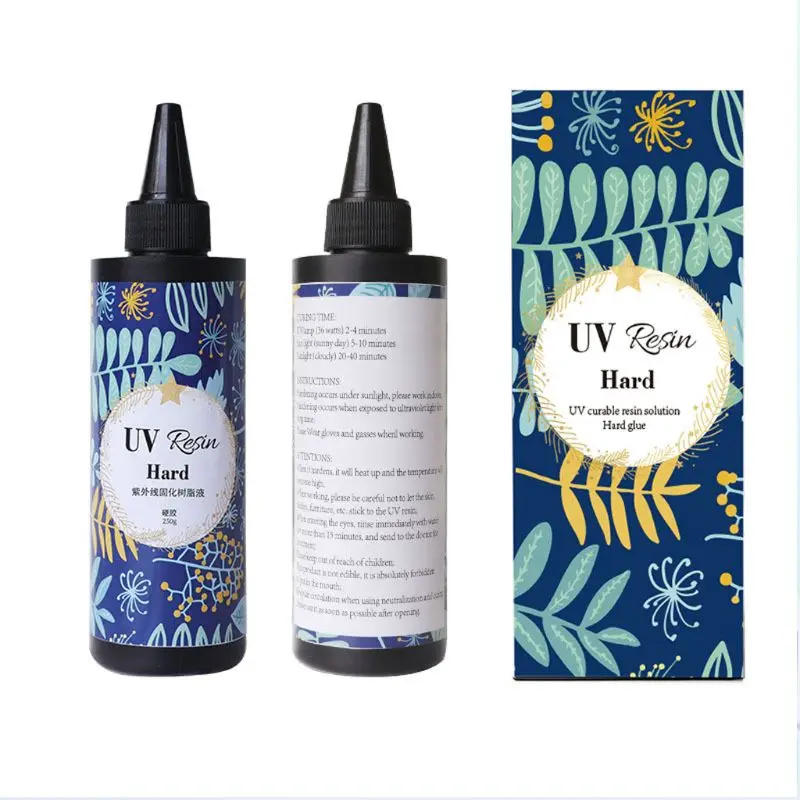 

Hard UV Resin Glue Crystal Clear Ultraviolet Curing Epoxy Resin Jewelry Making