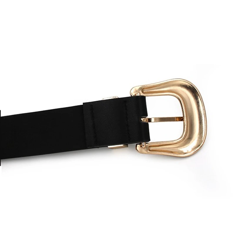 Ремень с двойной пряжкой Женский модный винтажный пояс в стиле бохо из металла и