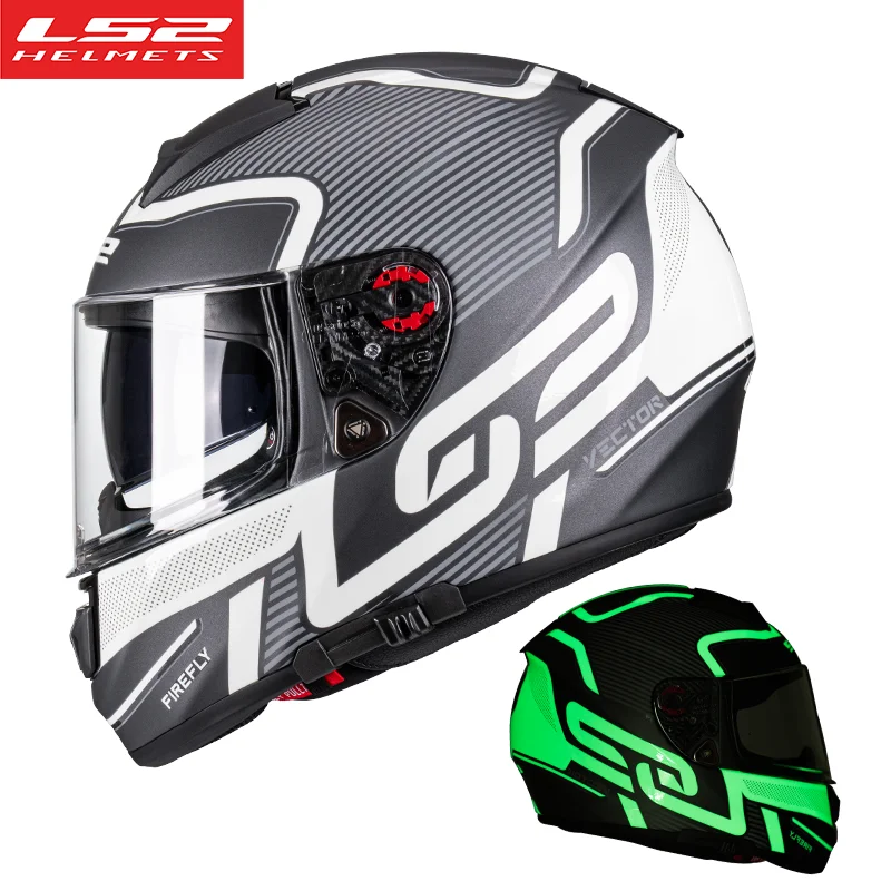 

LS2 FF397 Vector Evo Glass Fiber Full Face Motorcycle Helmet Dual Visors Individuality ECE Approved Racing Motorbike Casque