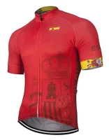 spain cycling jersey unisex short sleeve cycling jersey cycling clothing apparel quick dry moisture wicking cycling