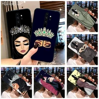 huagetop muslim islamic gril queen crown phone case cover for redmi note 9 8 8t 8a 7 6 6a go pro max redmi 9 k20 k30 pro