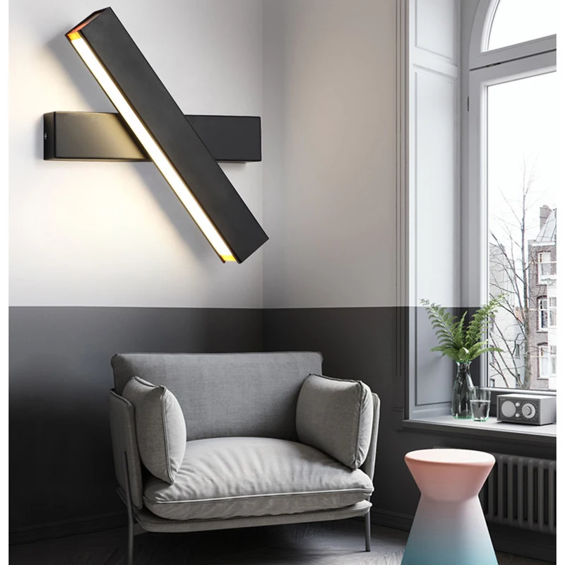 

Feimefeiyou creative led wall lamp simple modern fashion bedroom corridor aisle wall bedroom bedside lamp adjustable angle