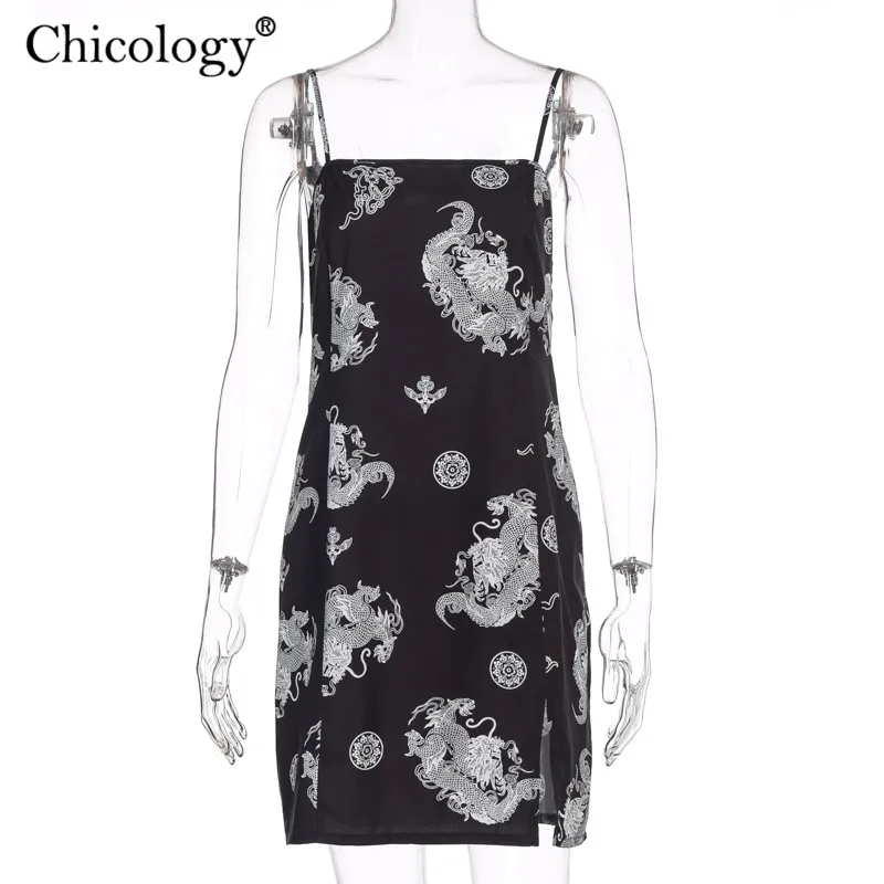 Chicology 2020 с принтом в виде дракона готическом стиле уличная одежда винтажном