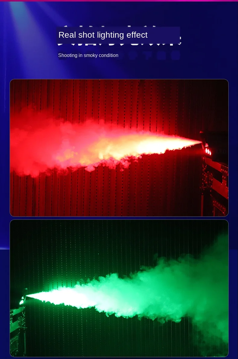 Disco Красочные 500 Вт дымовая машина мини светодиодная лампа с дистанционным